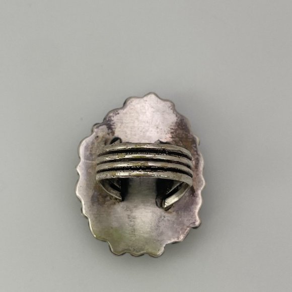 Rough Turquoise and Sterling Silver Ring - Picture 5 of 13